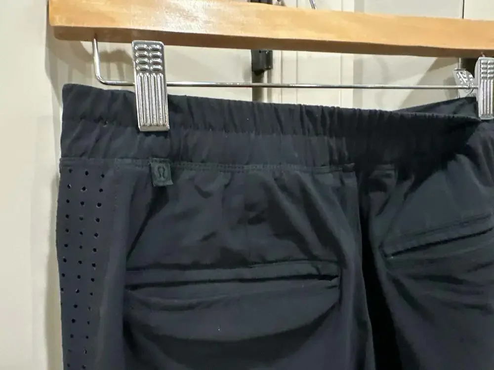 Lululemon Lab Perforated Run Pants with Reflective Trim Black